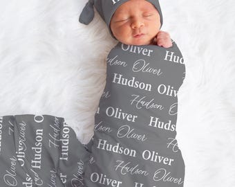 Personalized Baby Swaddle Blanket - JS01