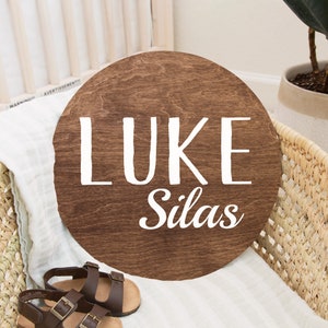 Personalized Baby Name Sign Custom Wooden Baby Name Gift Newborn Announcement Custom Nursery Home Sign Decor Hospital Sign Gift