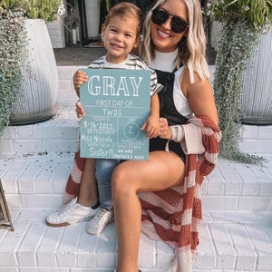 First Day Of School Sign, Back to School Sign, Personalizable Reusable School Sign, School Photo Prop, School Sign For Kids image 3