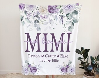 Mothers Day Gift, Mom Gift For Mothers Day, Nana Present, Grandma Quote Blanket, Gift From Kids For Wife, Grandparent Gift For Christmas