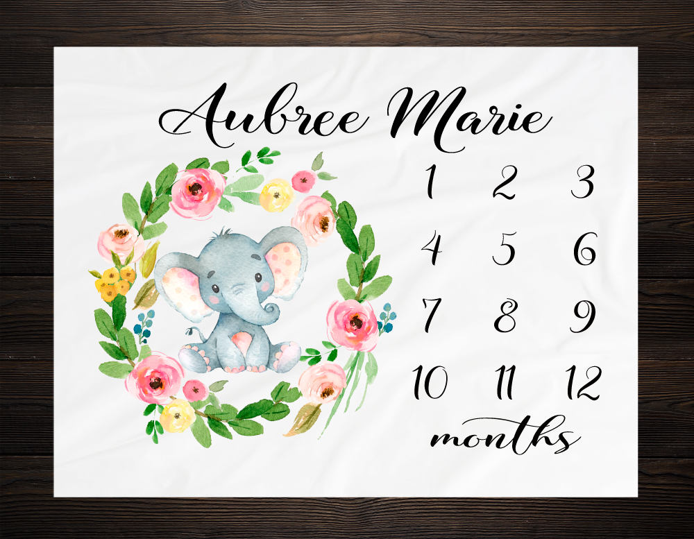 Milestone Blanket Month Blanket Baby Baby Growth Tracker ...