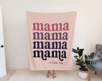 Personalized Mom Christmas Gift – Custom Quote Gift from Daughter or Son, Grandma Blanket, Gift For Her From Kids
