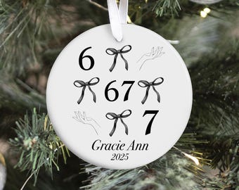 6つの7つのオーナメント、6つの7つの面白いクリスマスギフト、6つの7つのミームオーナメント、子供用クリスマスギフト、友人や家族への面白いギフト