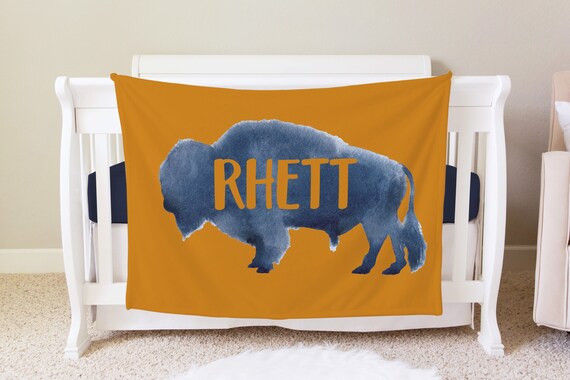 Bison baby blanket deals