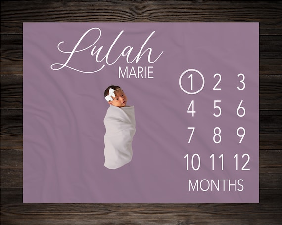 Gender Neutral Baby Milestone Blanket Personalized Monthly Baby Blanket Custom Baby Shower Gift for New Mom Keepsake Gift for Baby One Year Etsy Canada
