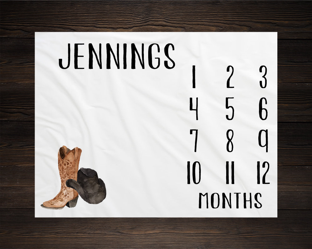 Baby blanket month tracker sale
