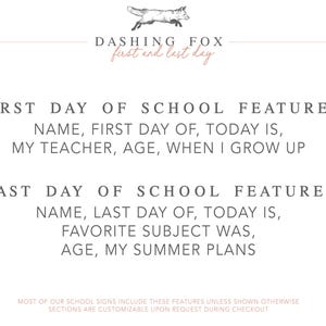 the first day of school features name, first day of today is, my teacher
