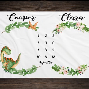 Twin Baby Milestone Blanket Month Blanket Baby Baby Growth Tracker Fleece Blanket Baby Shower Twin  Newborn Gift Minky Baby Boy Baby Girl
