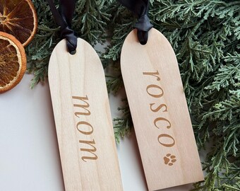 Stocking Name Tags, Personalized Stocking Tags, Christmas Stocking Tags, Personalized Gift Tags, Christmas Decor, CT13