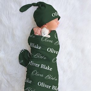 Personalized Baby Name Blanket, Personalized Baby Gift, Custom Coming Home, Gender Neutral Hospital Blanket, Baby Shower Gift, JS23