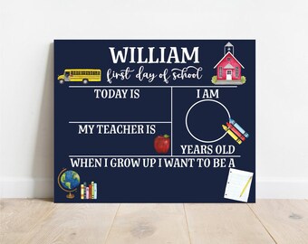 Back to School Sign, First Day Of School Sign, Reusable School Sign, School Photo Prop, School Sign For Kids, Last Day Of School