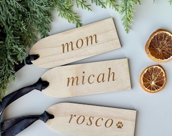 Stocking Name Tags, Personalized Stocking Tags, Christmas Stocking Tags, Personalized Gift Tags, Christmas Decor, CT13