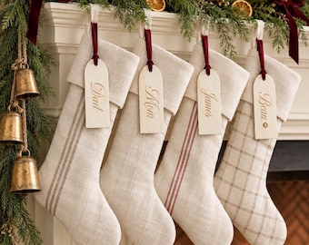 Stocking Name Tags, Personalized Stocking Tags, Christmas Stocking Tags, Personalized Gift Tags, Christmas Decor, CT16