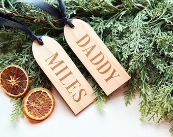 Stocking Name Tags, Personalized Stocking Tags, Christmas Stocking Tags, Personalized Gift Tags, Christmas Decor, CT15