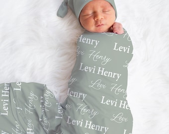 Personalized Baby Swaddle Blanket - JS01