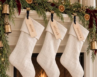 Stocking Name Tags, Personalized Stocking Tags, Christmas Stocking Tags, Personalized Gift Tags, Christmas Decor, CT13