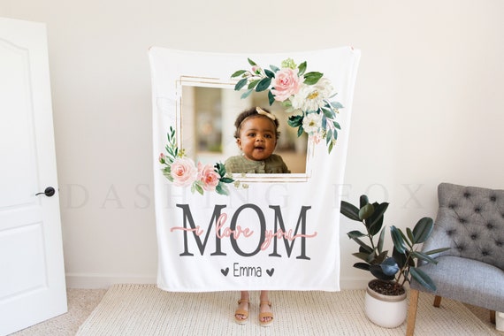 Christmas Blanket, First Christmas Gift, I Love You Mom, Personalized Mom  Gift, Gift for Grandparent, Birthday Gift, You Are so Loved 