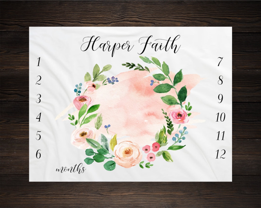 Baby blanket month tracker hotsell