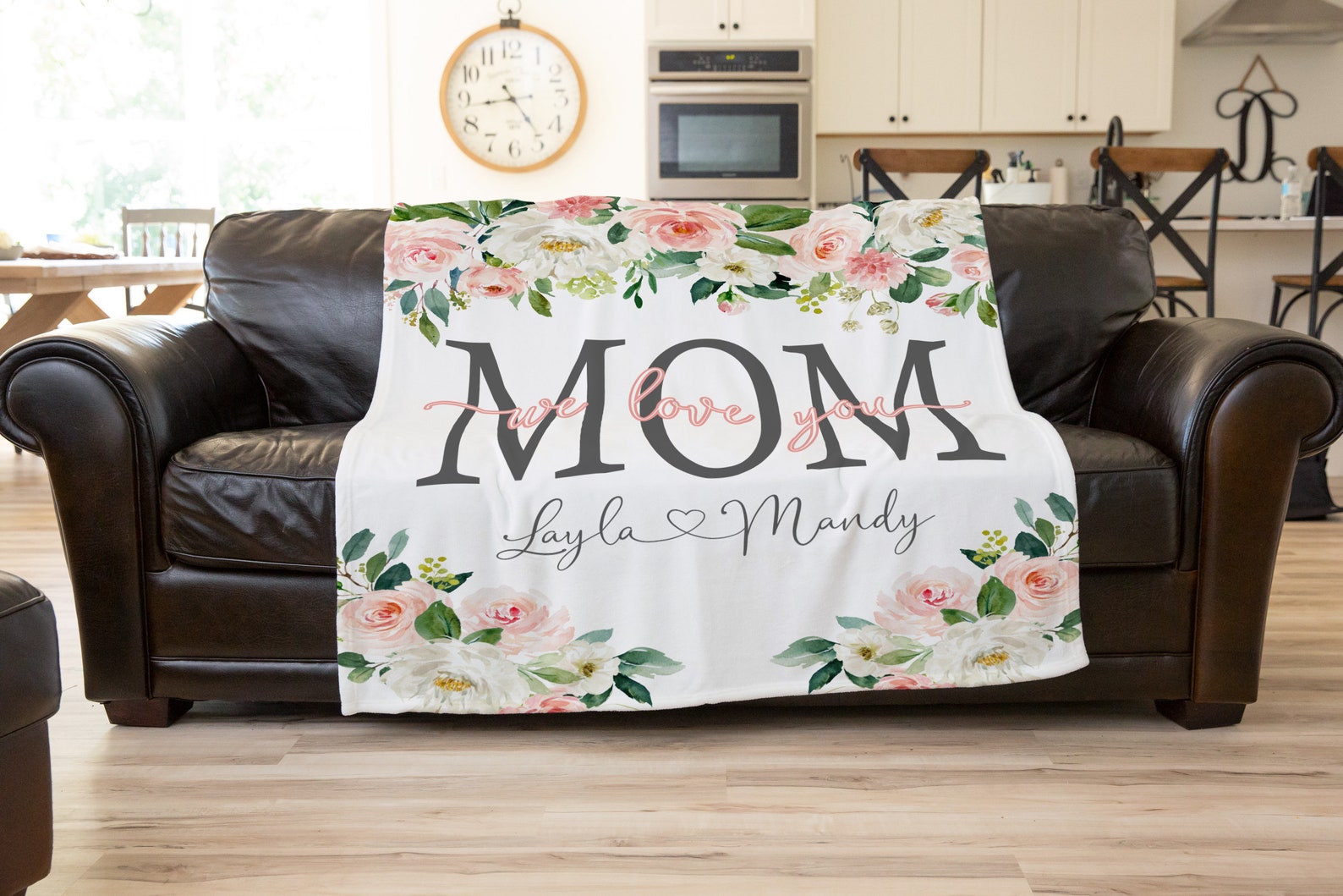 Mothers Day Blanket Mothers Day Gift Floral Style Blanket Etsy