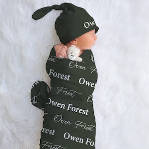 Personalized Baby Name Blanket, Personalized Baby Gift, Custom Coming Home, Gender Neutral Hospital Blanket, Baby Shower Gift, JS24