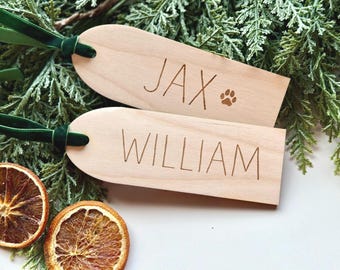 Stocking Name Tags, Personalized Stocking Tags, Christmas Stocking Tags, Personalized Gift Tags, Christmas Decor, CT