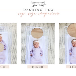 Birth Stats Round Wood Baby Name Sign Wooden Personalized Baby Name ...