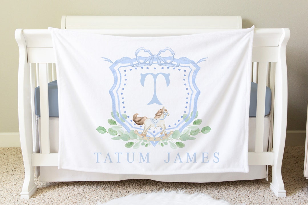 Rocking Horse Baby Arrival Blanket main image 0