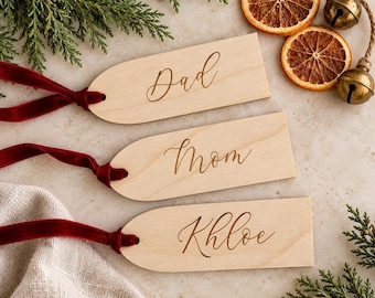 Stocking Name Tags, Personalized Stocking Tags, Christmas Stocking Tags, Personalized Gift Tags, Christmas Decor, CT14