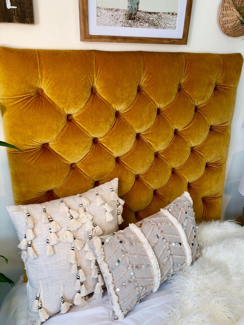 Guinevere Chesterfield Bed Bed Linens Luxury Yellow Bedding Bespoke Beds