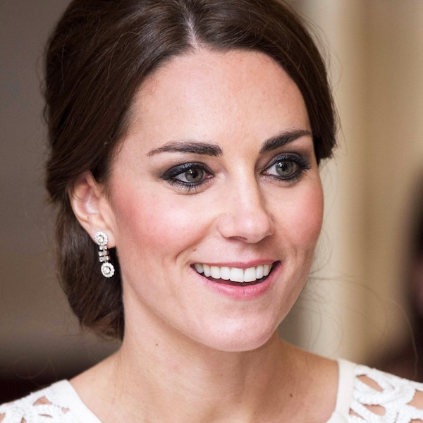SALE Kate Middleton Inspired Halo CZ Earrings image 1