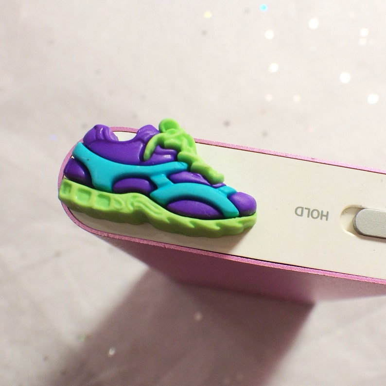 Choose your color Running Shoe cell phone charm dust plug