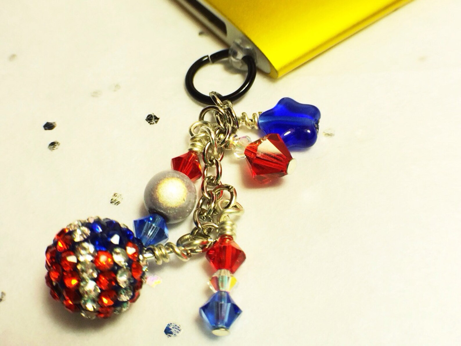 Patriotic Cell Phone Charm Dust Plug Charm Memorial Day 4th Etsy