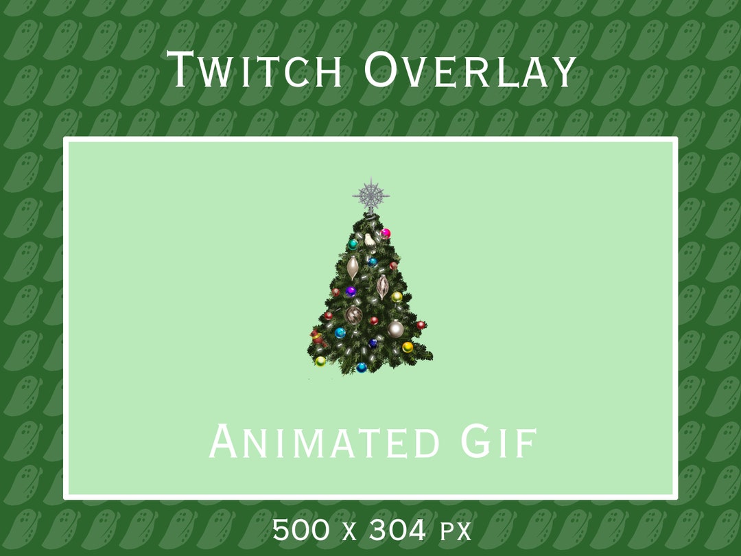 Christmas Tree Animated Gif for Streaming - Etsy