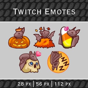 Hallowe&#39;en Bat Channel Emotes [01]