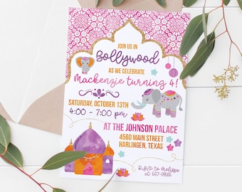 Printable Bollywood Kids Birthday Party Invitation | Bollywood Party | Kids Birthday Party | Birthday Invitations | Invitations | Party