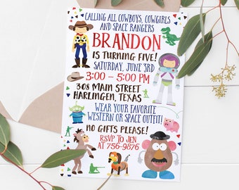 Printable Toy Story Birthday Invitation (Kids Birthday Invitation)