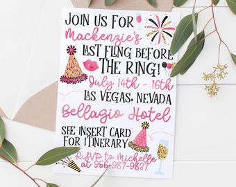 Invitación imprimible para despedida de soltera / Invitación para despedida de soltera / Invitación para despedida de soltera / Invitación para despedida de soltera / Invitación para despedida de soltera