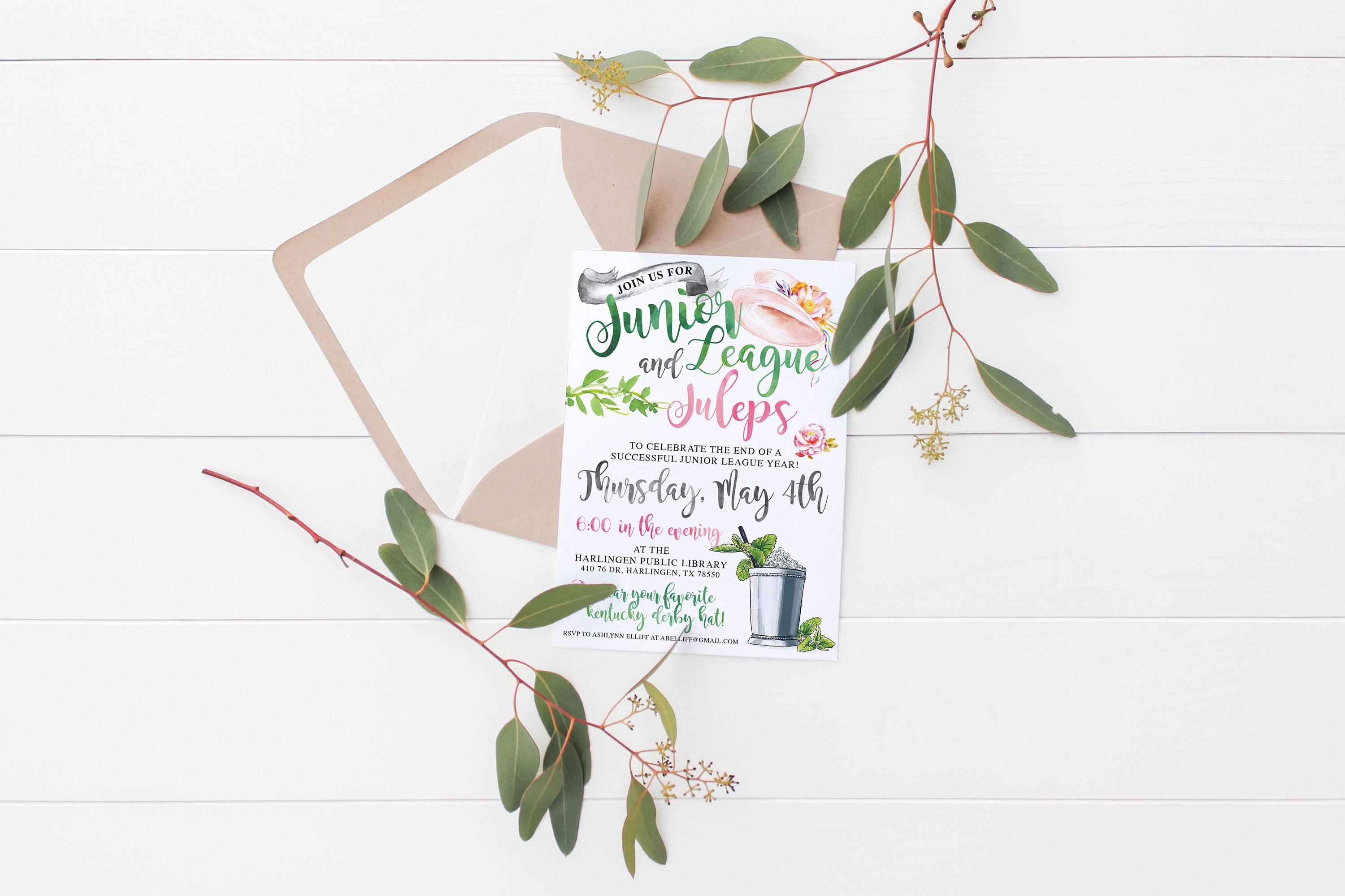 Printable Kentucky Derby Party Invitation Kentucky Derby Birthday Derby Party Adult Birthday Kids Birthday