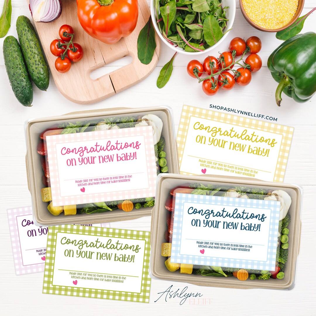 Printable instant Download New Baby Food Label Set New Baby Food Labels