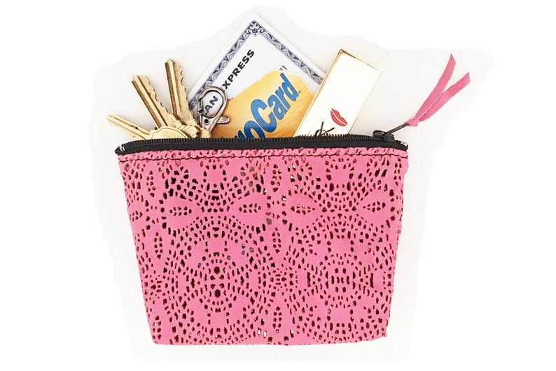 leather coin purse bridesmaid gift gift for her Leather coin pouch