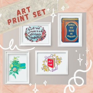 Bookish Print Set: Read books and dismantle systems of oppression