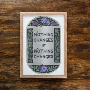 Feminist Art: Nothing Changes If Nothing Changes, self care art