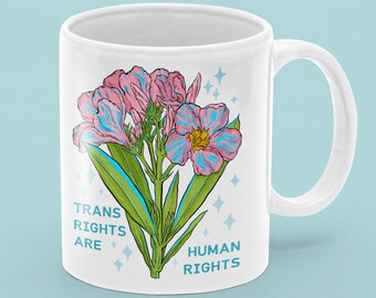 Feminist Mug: Trans Rights Are Human Rights, transgender