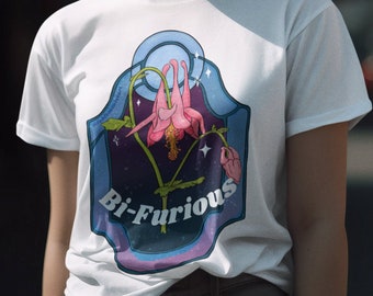 lgbt shirt: Bi Furious, bisexual pride