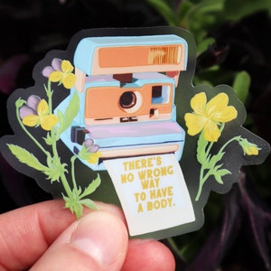 Feministischer Sticker: There's No Wrong Way To Have A Body, Laptop Sticker, body positiv