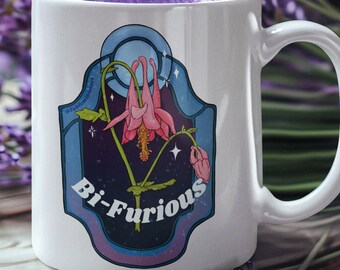 Pride Mug: Bi Furious, bisexual pride