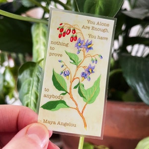 Maya Angelou Quote: You alone are enough. You have nothing to prove to anybody, feminist sticker