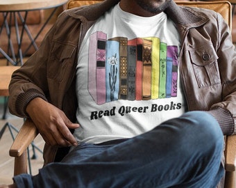 Pride Shirt: Read Queer Books, queer shirt
