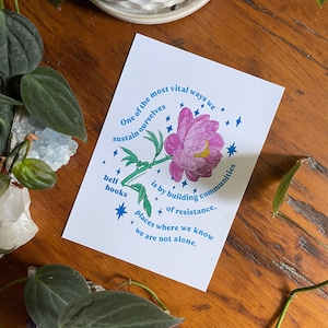 Feminist Art Print: bell hooks, Building communities of resistance image 2