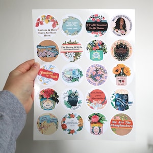 Feminist Sticker Set: We Are The Changemakers, intersectional feminist stickers image 3